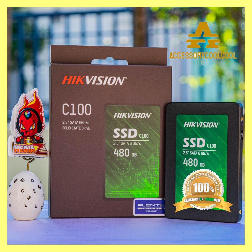 ชอบสั่งเลย มี SSD Hikvision 120GB 480GB SATAIII C100 HS-SSD Minder (S) 3Years Warranty ราคาถูกที่สุด