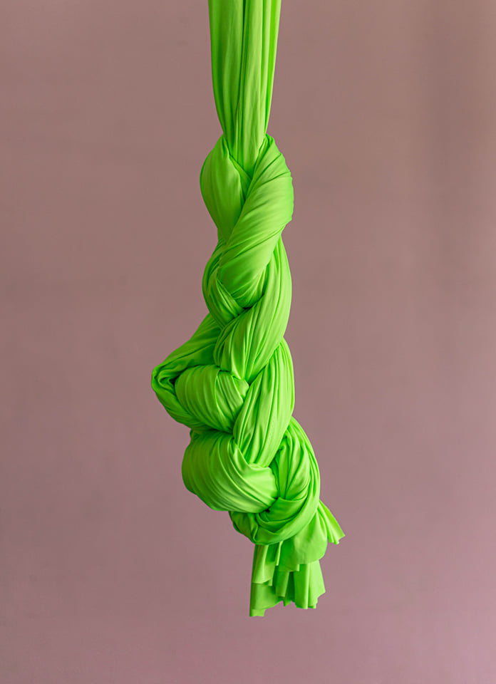 aerial​ silk​ เปลผ้าโยคะ​ อุปกรณ์ทางอากาศ​ โยคะ​Fly​ สีเขียวนีออน