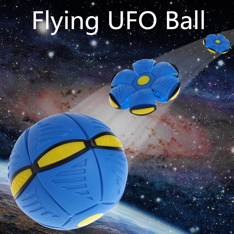 ✼COD◕Flying UFO Ball Pop ลูกบอลจานบินวิเศษ กีฬากลางแจ้ง ลูกบอลแบน ลูกบอลเด้งผิดรูป ของเล่นบีบอัด