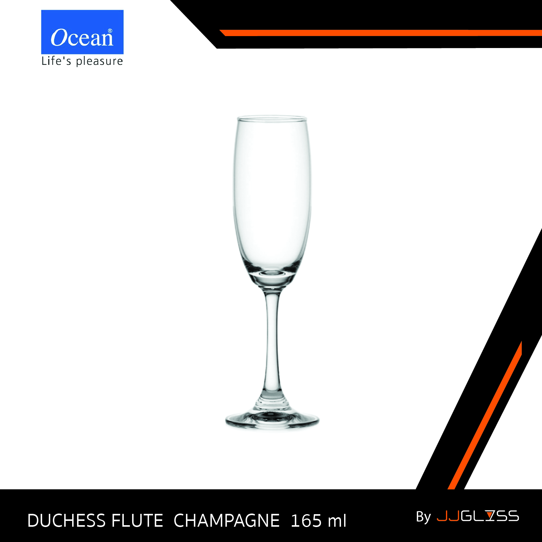 JJGLASS - (Ocean) 1503F06 Duchess series  - แก้วแชมเปญ แก้วดัชเชส เซียรีซ แก้วโอเชี่ยนกลาส Flute Champagne by Ocean Glass  1503F06  Duchess series Flute Champagne  5 3/4 oz. (165 ml.)