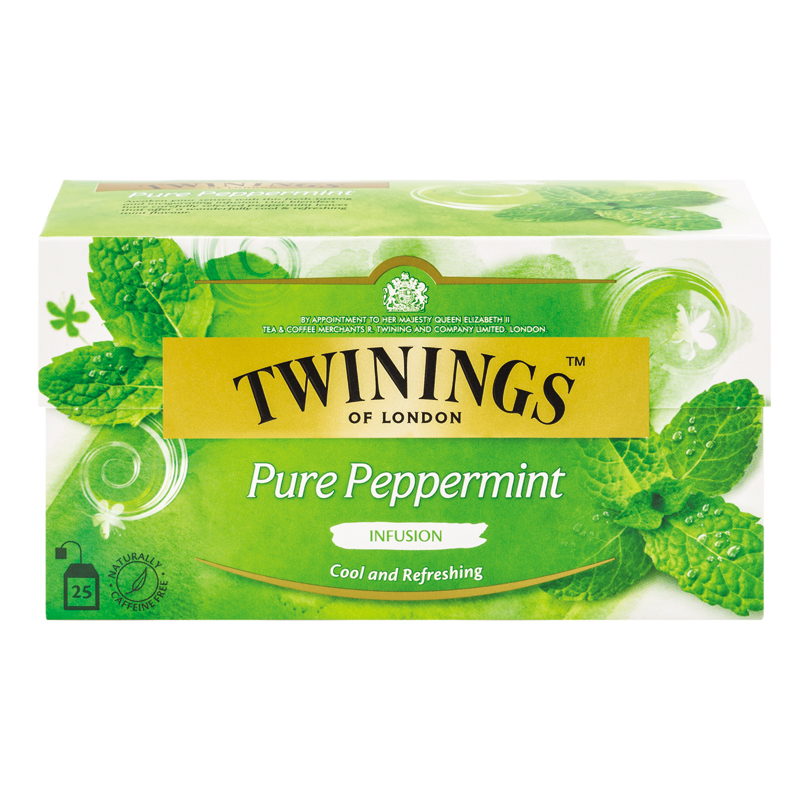 Twinings Tea Pure Peppermint Tea ชา ทไวนิงส์ เพียว เปปเปอร์มินท์ 1 กล่อง [2กรัม 25 ซอง] ไม่มีคาเฟอีน ชาอังกฤษแท้ 100% Herb & Fruit Infusion สัมผัสความสดชื่นจากใบเปปเปอร์มินท์ธรรมชาติ บริสุทธิ์แท้ 100% ชาทไวนิ่ง ชาเพื่อสุขภาพ รีวิว ราคาดีที่สุด