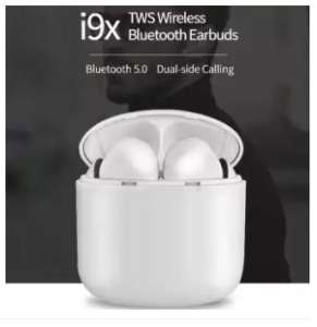i9X TWS Headset Wireless Bluetooth Headphone Music Headphones Noise Canceling Headphones with Microphone HD for Smartphone