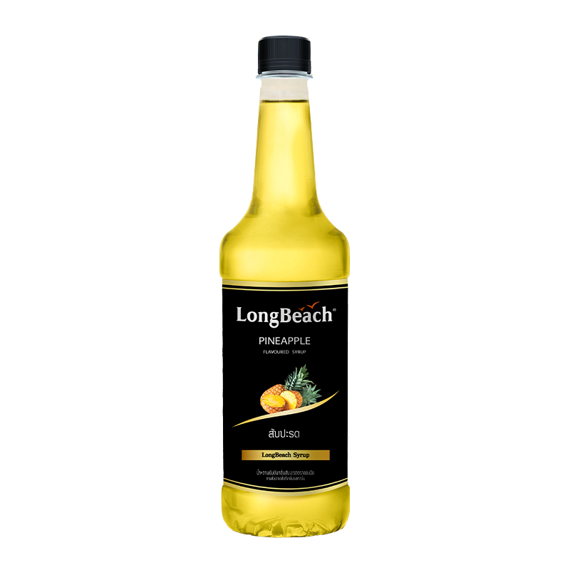 ลองบีชไซรัปสับปะรด ขนาด 740 มล.LongBeach Pineapple Syrup Size 740 ml.