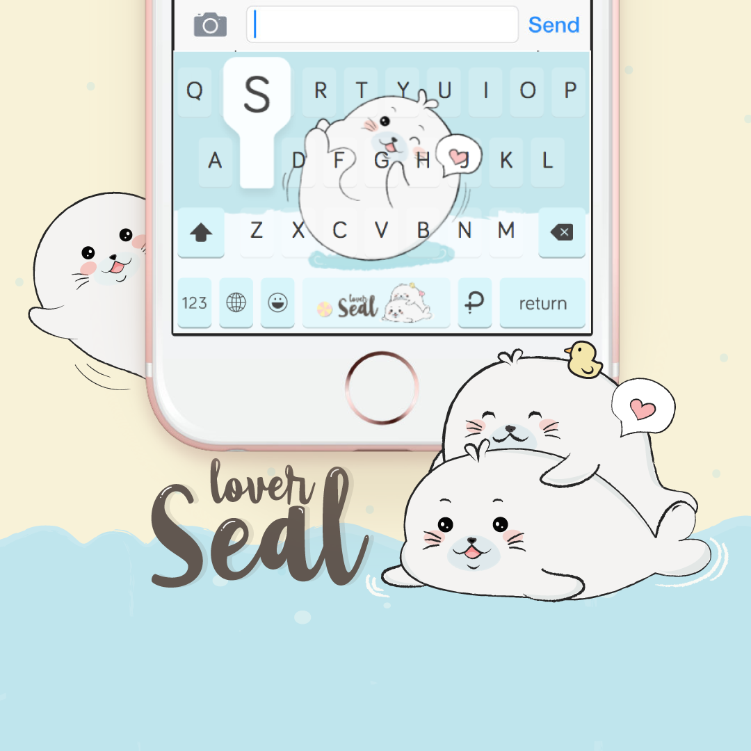 My Seal lover. Keyboard Theme⎮(E-Voucher) for Pastel Keyboard App