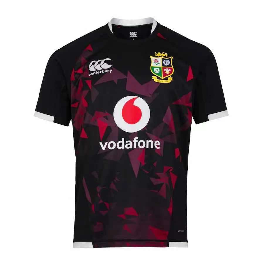 Rugby Jersey 2021 Lions Black Warm-up Shirt