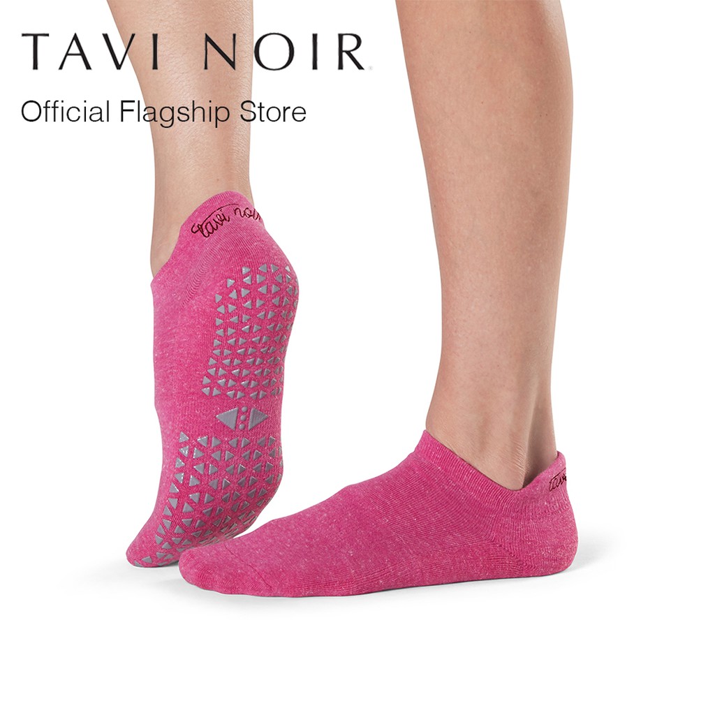 Tavi Noir แทวี นัวร์ ถุงเท้ากันลื่นข้อต่ำโอบกระชับใต้ข้อเท้า รุ่น Savvy แบบสีพื้น