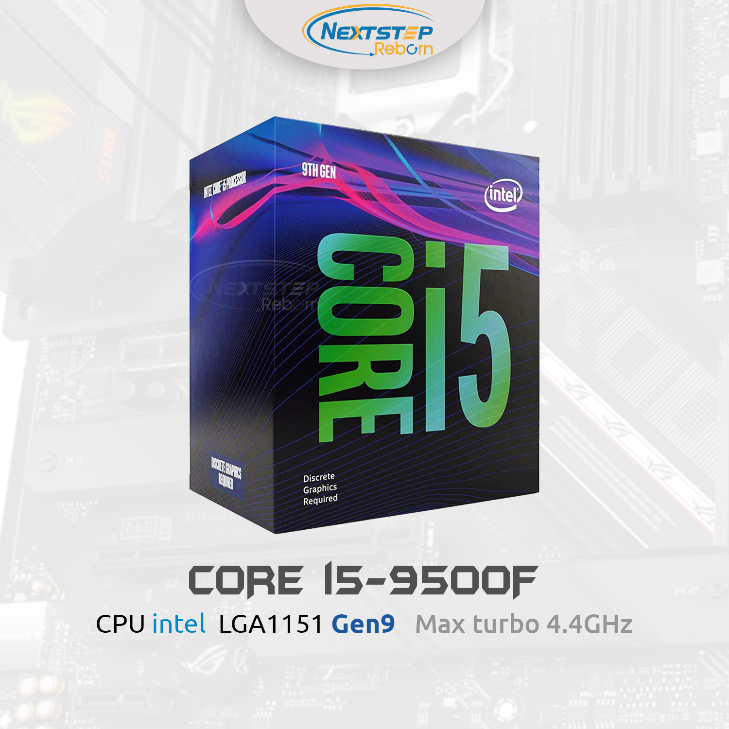 CPU intel Core I5 9500F Gen9 Max 4.4GHz Turbo รับประกันศูนย์ Synnex ถึง 12/2023