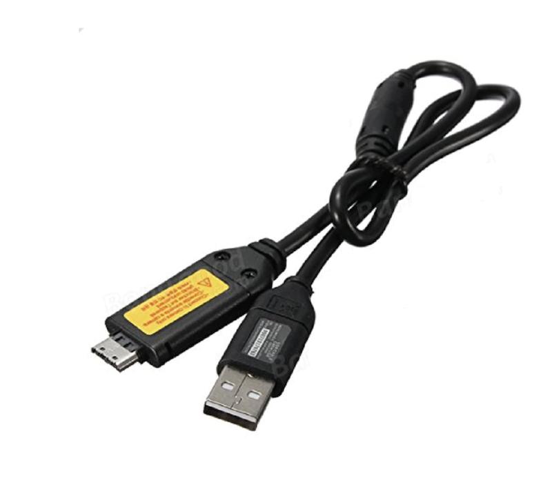 Black 2 In 1 USB 2.0 Data Charger Adapter Connector Lead Cable Sync Cord Line For Samsung Camera PL150 ST200 ST600 ST700 WB210