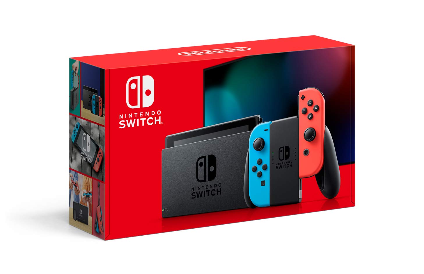 Nintendo Switch V2 รุ่นใหม่ Neon Red Neon Blue / Grey
