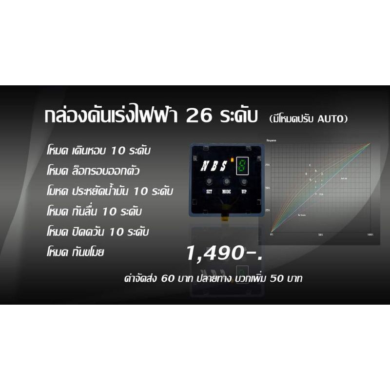 กล่องคันเร่งไฟฟ้า 26 ระดับ AI NBS (มีเก็บปลายทาง)