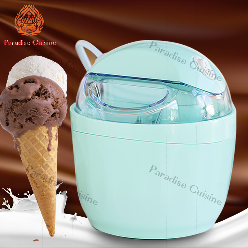 เครื่องทำไอศกรีม Ice cream maker เครื่องทำไอศครีม ไอศครีมโฮมเมด ไอศครีมทำเอง เครื่องทำไอติม ทำไอศครีมจากผลไม้เเท้ๆได้ ความจุ 500 ml .