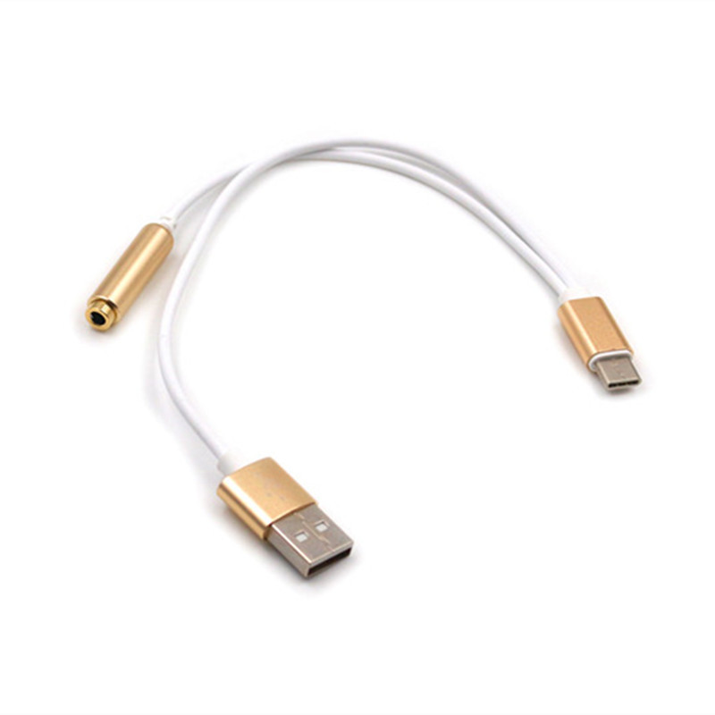TypeC To 3.5mm Earphone Adapter Charging Connector Cable for Iphone