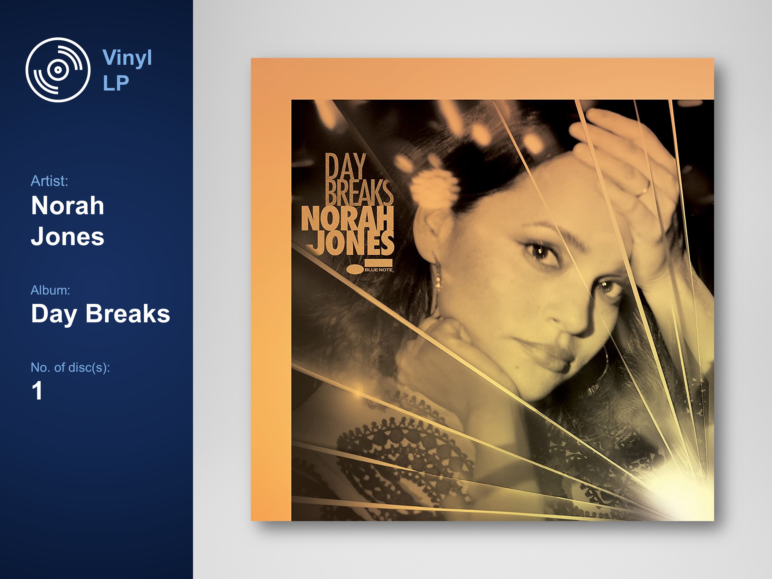 [แผ่นเสียง Vinyl LP] Norah Jones - Day Breaks [ใหม่และซีล SS]