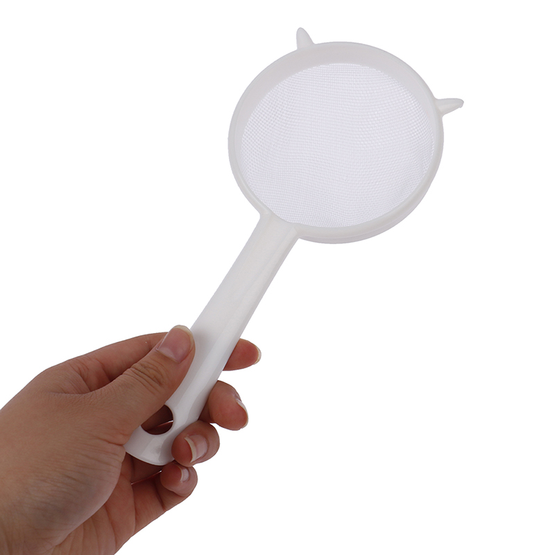 [Sirola] Kitchen Handheld Plastic Screen Mesh Tea Leaf Strainer Flour Sieve Colander
