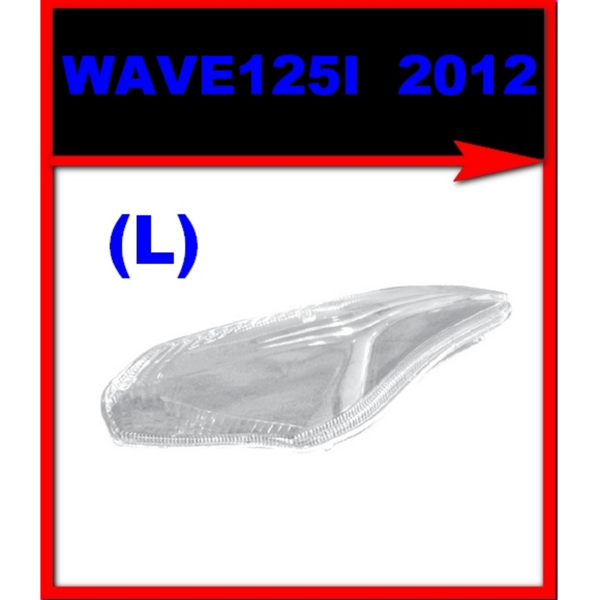 ฝาไฟเลี้ยวหน้า HONDA WAVE125i ปี2012 (ปลาวาฬ) ข้างซ้าย(L)