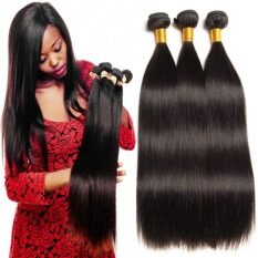 Ghhgff Vô Hình Mềm Liền Mạch Nữ tổng hợp dài Phụ Nữ sợi chịu nhiệt Tóc Dệt Cô Gái Bó Thẳng tóc đen Bó Nguyên Túm tóc Brazil Remy tóc Ấn Độ