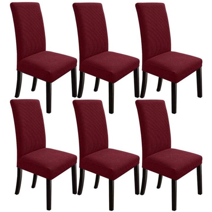 Red Slipcovers For Chairs, Red Fabric Dining Chair Covers