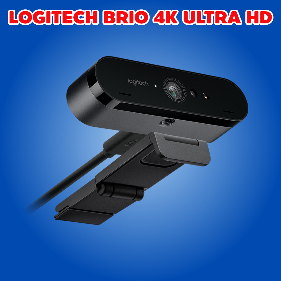 Logitech BRIO Webcam กล้องเว็บแคม 4K Ultra HD ของแท้ รับประกันศูนย์ 3ปี