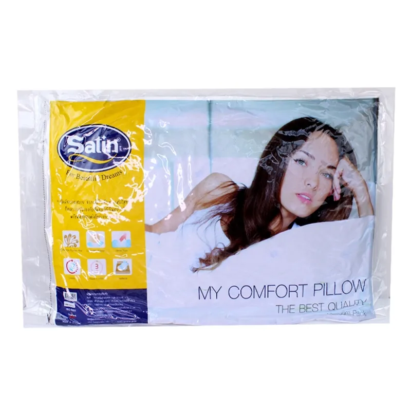 ภาพหน้าปกสินค้าTelecorsa Satin หมอนหนุนสุญญากาศ My Comfort ขนาด 19 x 28 รุ่น Satin-soft-vacuum-bag-fine-polyster-100%-09a-Psk2 จากร้าน Sorsa บน Lazada