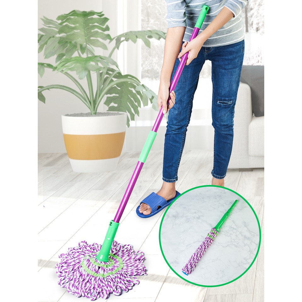 ชุดไม้ถูพื้นปรับความยาวได้ Water-Locking Mop Set