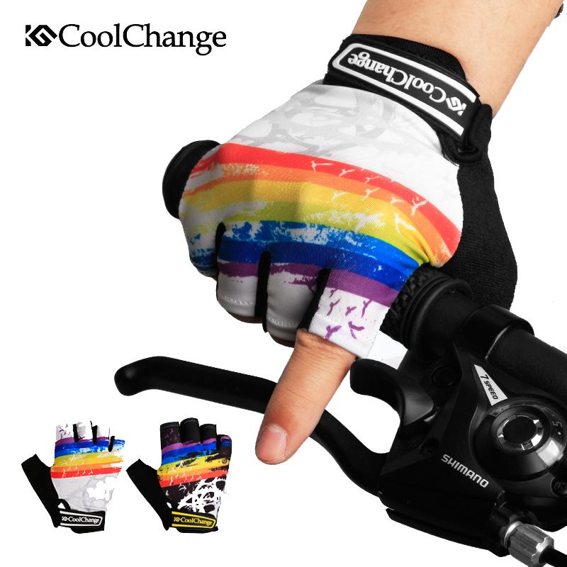 Half Finger Cycling Gloves Bicycle Outdoor Sport Breathable Anti-skid Fingerless