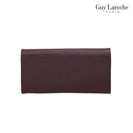 Guy Laroche กระเป๋าธนบัตรทรงยาว 2 พับ รุ่น SUBERBAN [ สีม่วงเข้ม ] - AGP3683DVX