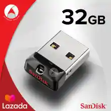 ภาพขนาดย่อของภาพหน้าปกสินค้าSanDisk Flash Drive Cruzer Fit 32G USB 2.0 Flash Drive (SDCZ33_032G_G35) เมมโมรี่ แซนดิส แฟลซไดร์ฟ ประกัน Synnex รับประกัน 5 ปี จากร้าน Actioncam Thailand บน Lazada