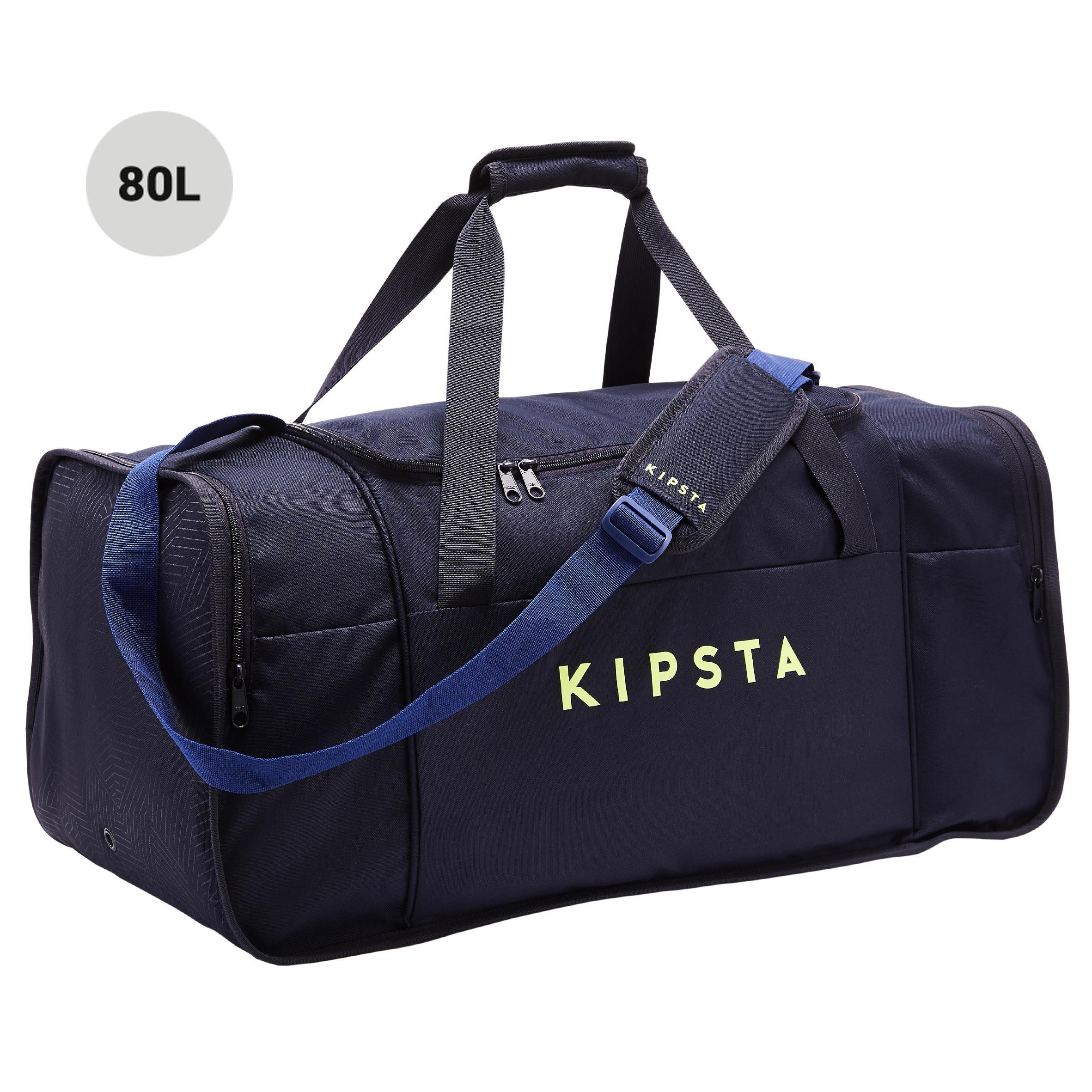 [ด่วน!! โปรโมชั่นมีจำนวนจำกัด] กระเป๋ากีฬารุ่น KIPOCKET ความจุ 80 ลิตร (สีน้ำเงิน/เหลือง) สำหรับ ฟุตบอล