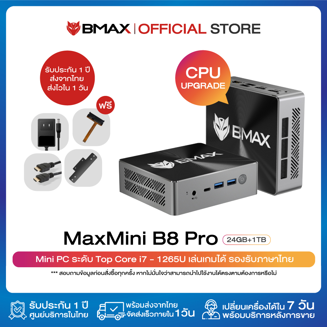 Flagship 2024bmax b8 pro mini pc windows11 cpu gen12 intel