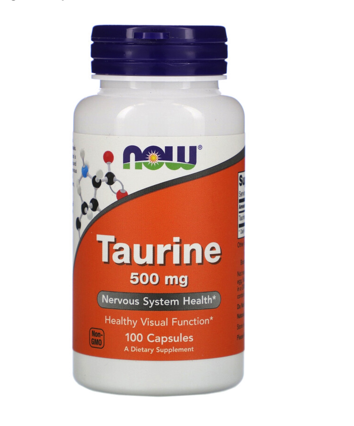[ ทอรีน ] Now Foods, Taurine, 500 mg x 100 แคปซูล (Capsules) Lazada