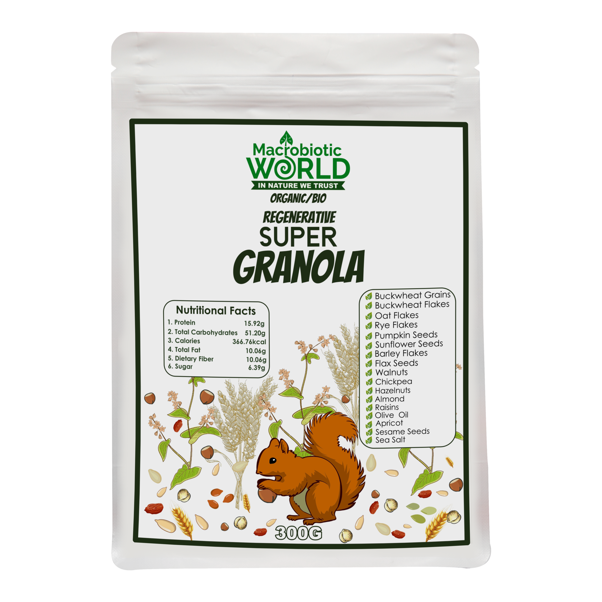 Organic/Bio Super Granola | ซูปเปอร์ กราโนล่า 300g