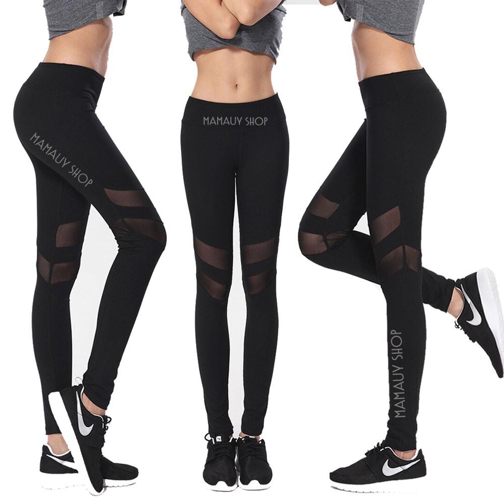 รีวิว L1712 Long Legging Sport Pants ซีทรูขายาว Size M