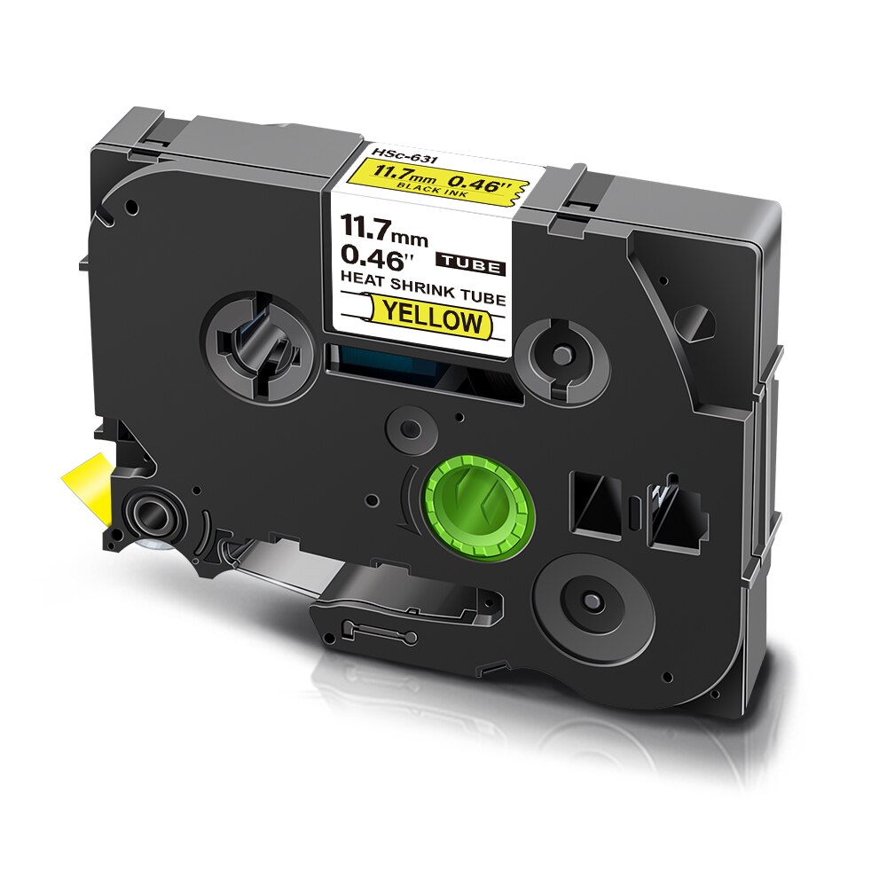 3PK Compatible Brother hse631 Hse231 Labels 12mm Heat Shrink Tube