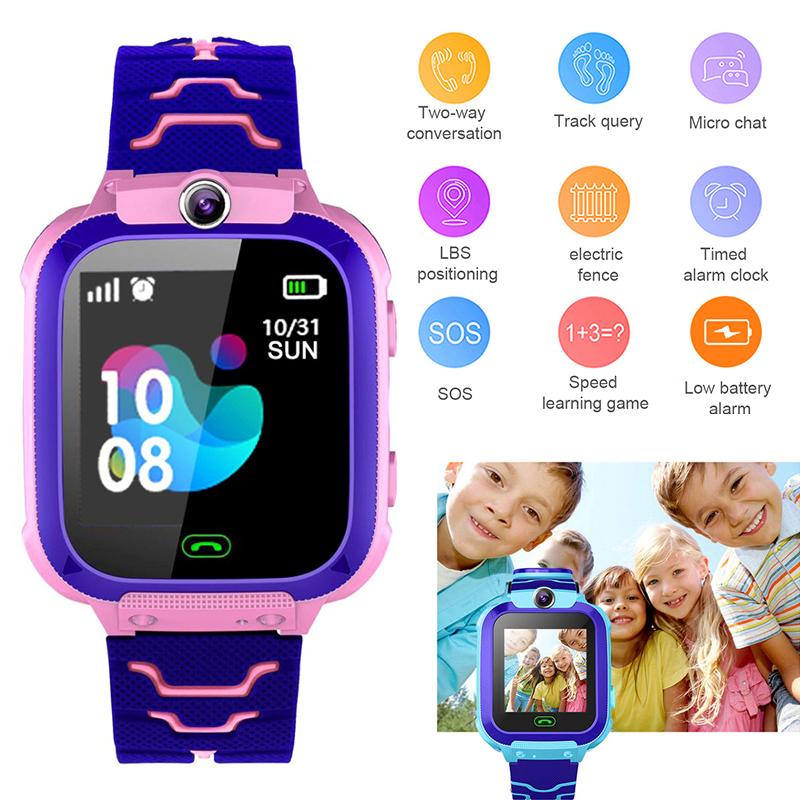 สินค้าพร้อมจัดส่งทุกวัน  Q12 ลึกกันน้ำดูสมาร์ทเด็กดูสมาร์ทนาฬิกาหน้าจอสัมผัสนาฬิกา SOS (ภาษาไทย)