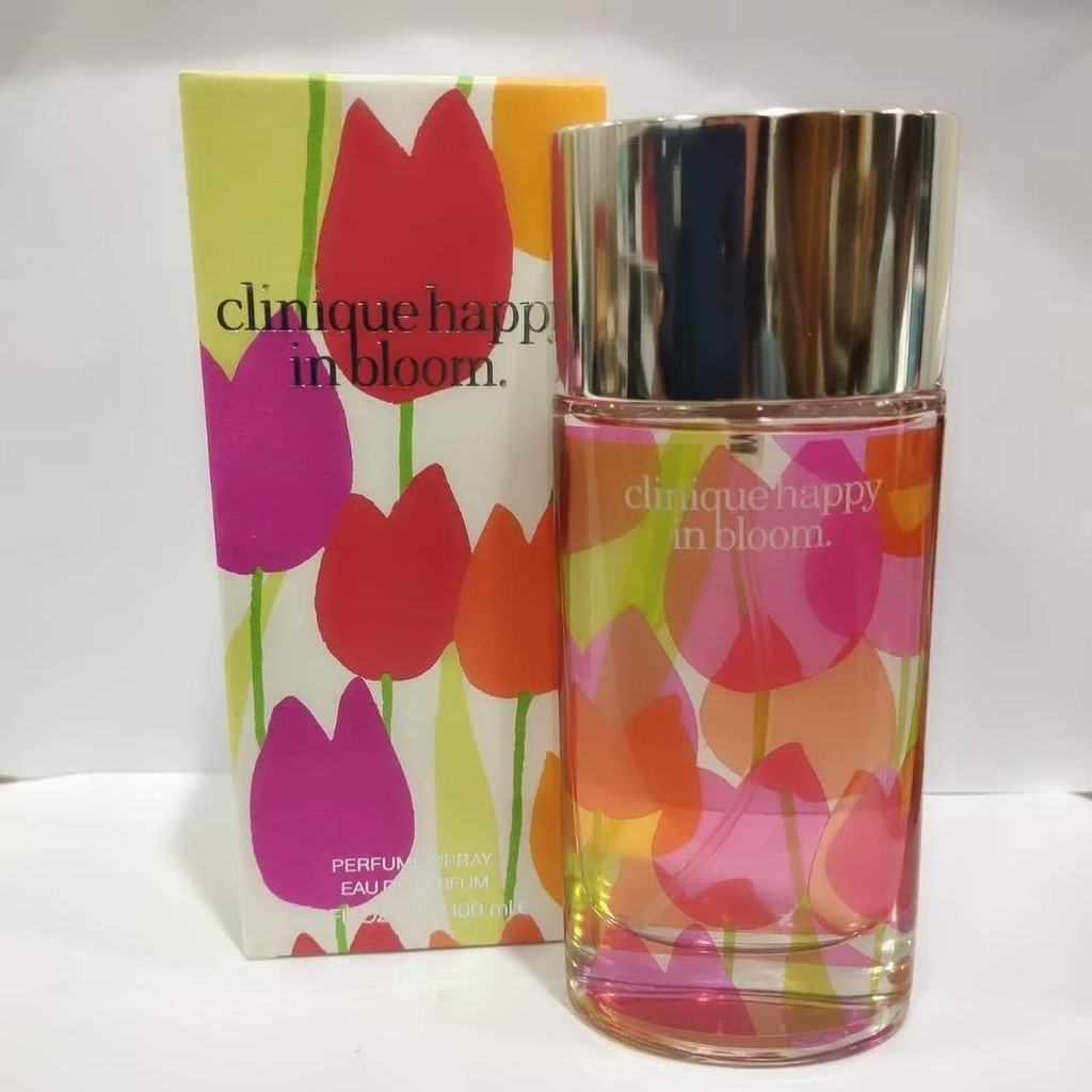 ของแท้ 100%] น้ำหอม Clinique Happy in Bloom EDP 100 กล่องขาย
