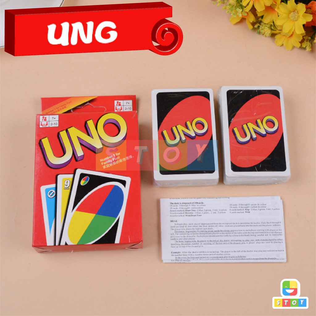 UNO Game card เกมส์กระดาษ Uno การ์ดเกมส์ อูโน่ การ์ดอย่างดี เกมอูโน่  กล่องกระดาษ ขนม choco
