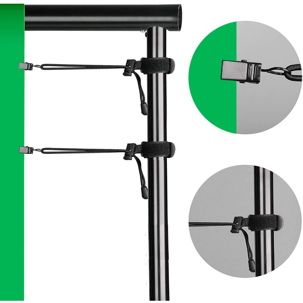 6.6x10ft Backdrop Stand Kit - Adjustable Photography Background Support System