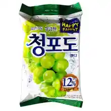 ภาพขนาดย่อของภาพหน้าปกสินค้า청포도캔디 Lotte Grape Candy (ลูกอมองุ่น) 153g จากร้าน CM KOREA SHOP บน Lazada