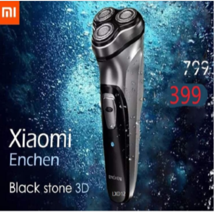 Xiaomi ที่โกนหนวดไฟฟ้า เครื่องโกนหนวดไฟฟ้า 3D กันน้ำ ไร้สาย เครื่องโกนหนวดพลังงานไฟฟ้า เครื่องโกนหนวด Enchen Black Stone