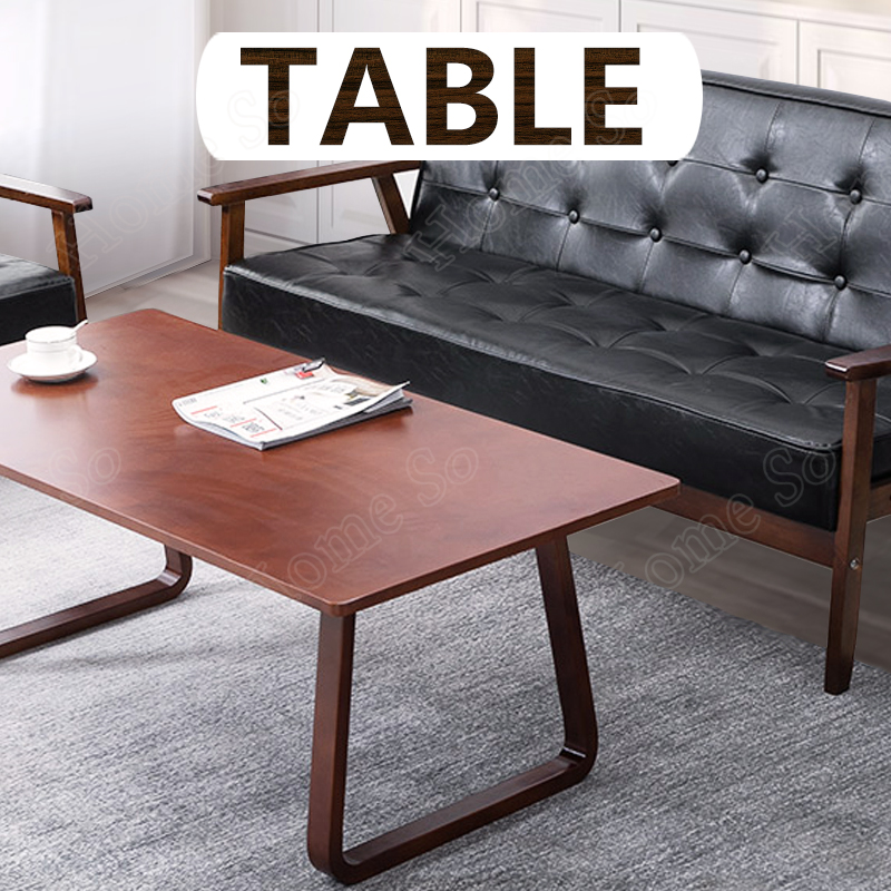 HomeSo  โต็ะ  Brown โต๊ะ โต๊ะกาแฟ โต็ะรูปตัวยูเท้า โต๊ะหน้าโซฟา modern โต๊ะกาแฟไม้  โต๊ะกาแฟวินเทจ โต๊ะห้องนั่งเล่น โต๊ะวางของ โต๊ะตกแต่ง Coffee Table