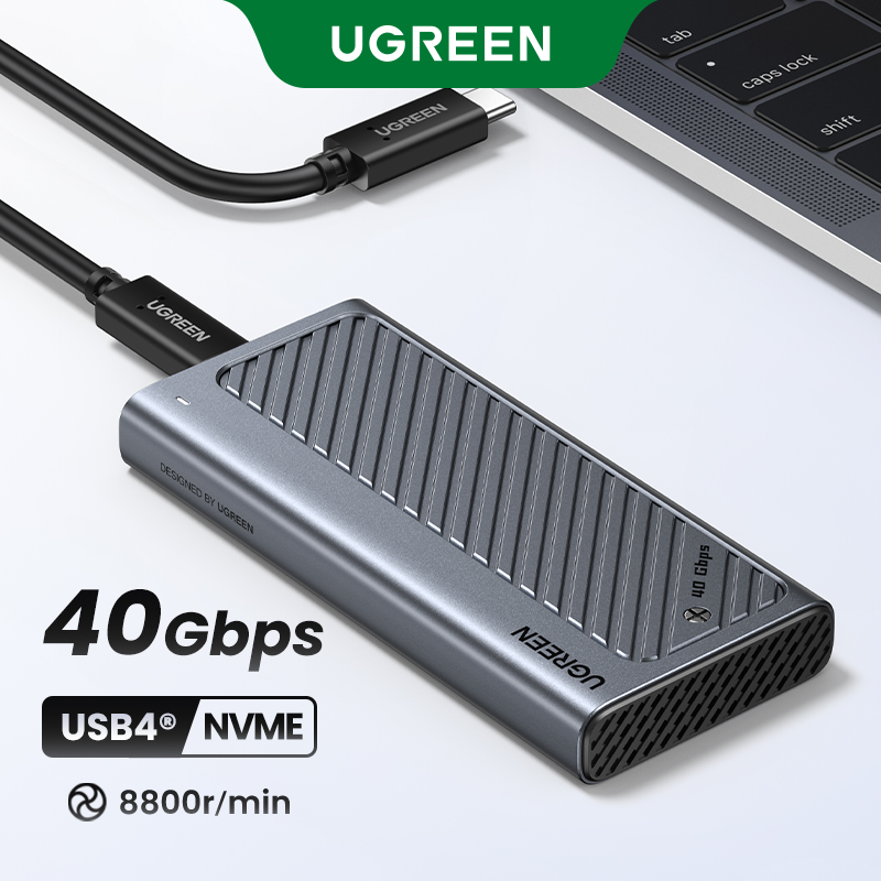 SSD外付けケース NVMe 40Gbps UGREEN モデル45368 Amazon.com: UGREEN 40Gbps M.2 NVMe Enclosure with Cooling
