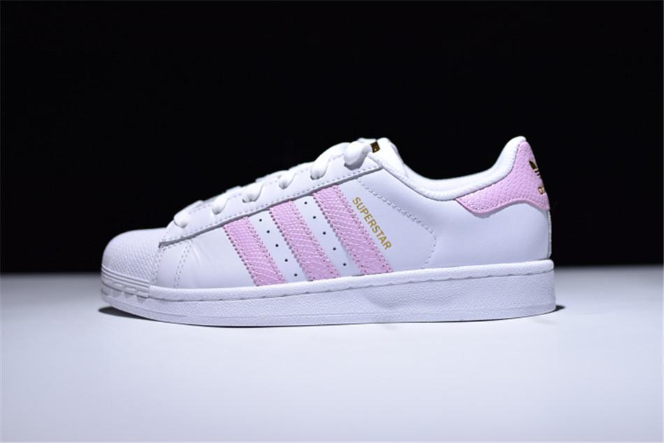 รองเท้า Adidas Originals Superstar W White Pink-Metallic Gold ของแท้