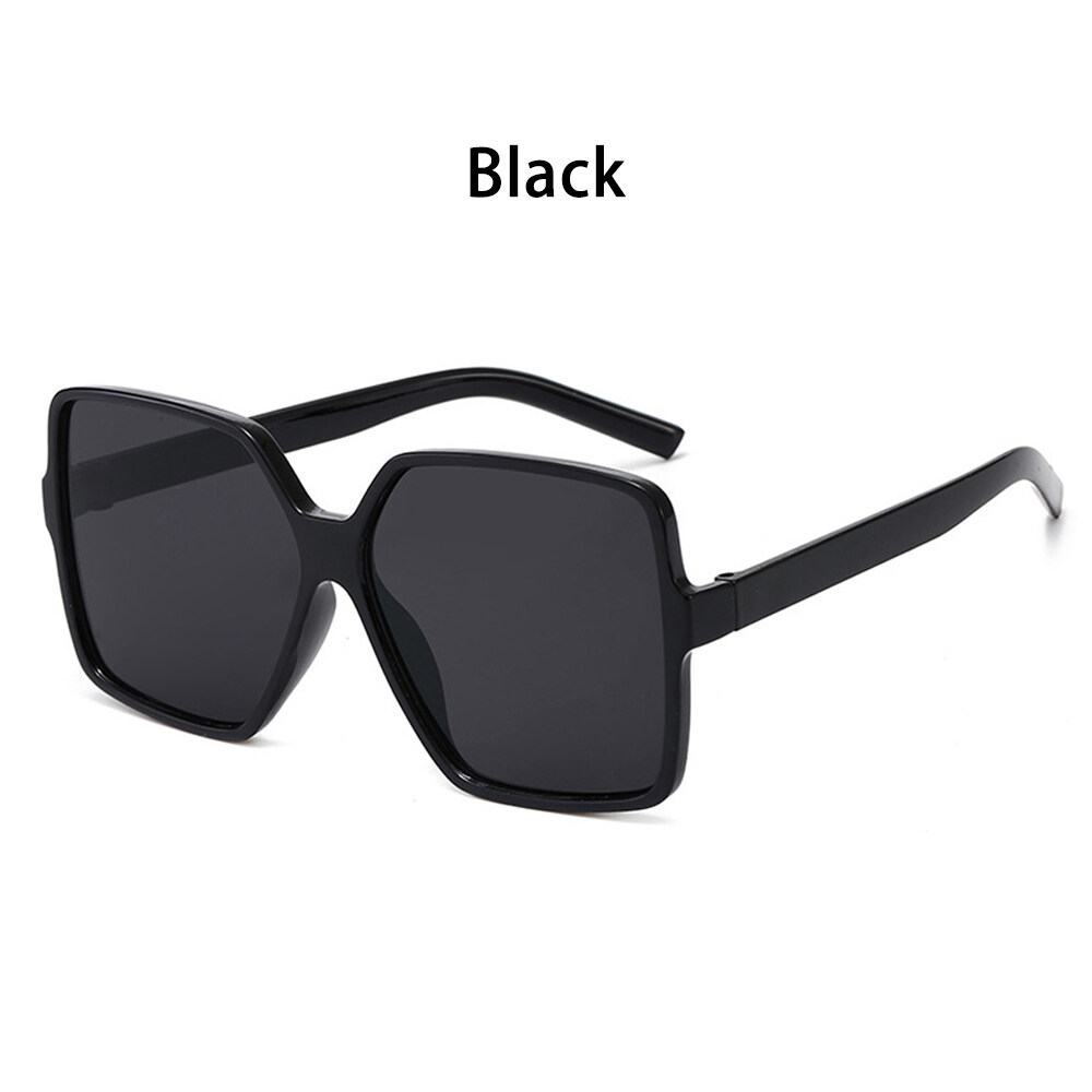 Women Men Big Frame Flat Top Fashion Vintage Square Sun Glasses Oversized Sunglasses Uv 