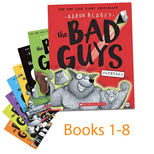 The Bad Guys Set: Books 1-8 by Aaron Blabey หนังสือภาษาอังกฤษ สำหรับเด็ก
