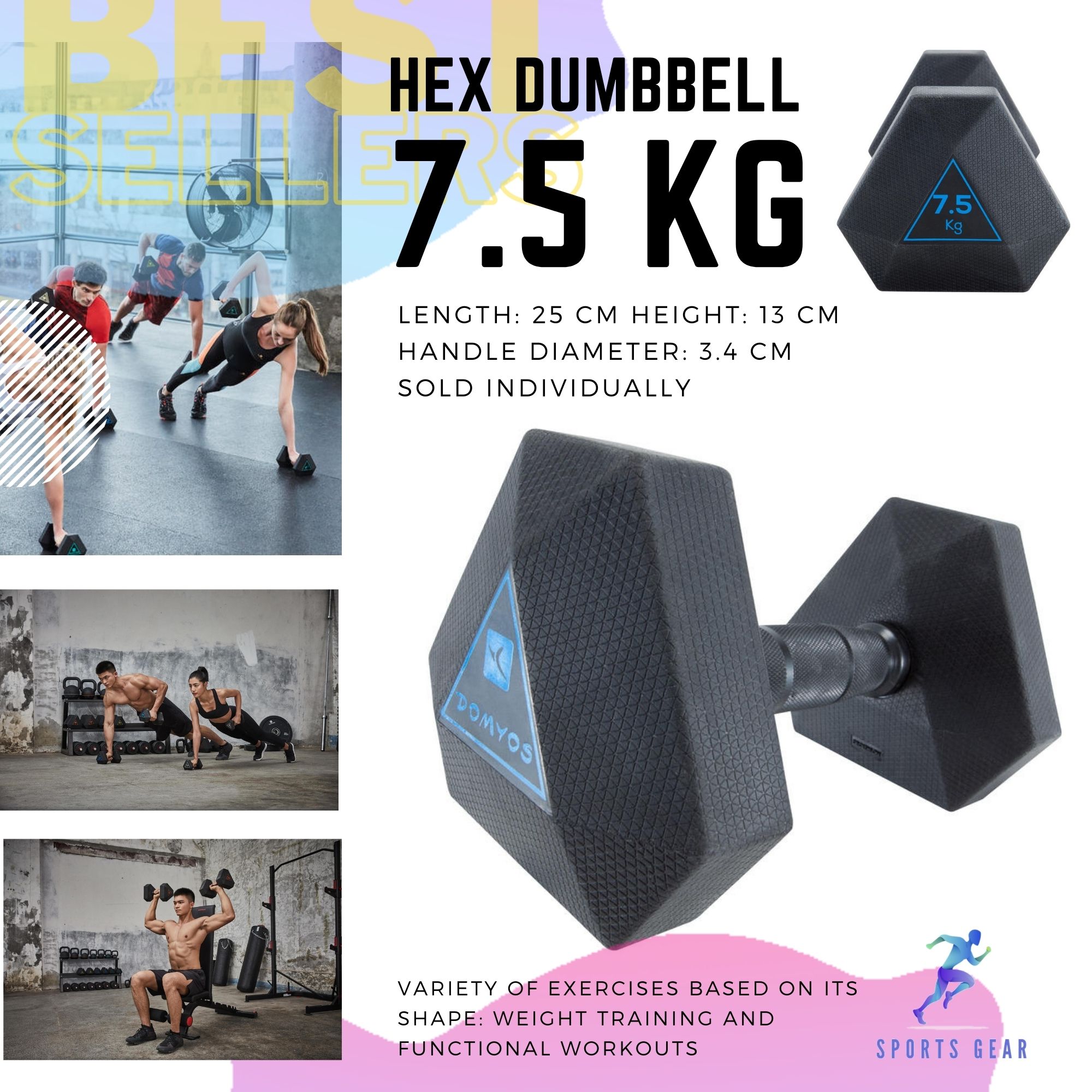 corength-7-5-kg-hex-dumbbell-7-5-kg