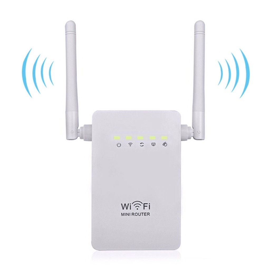 Wifi repeater 300Mbps Wireless WiFi Router ช่วงสัญญาณ Extender 2ภายนอกเสาอากาศ WIFI-03