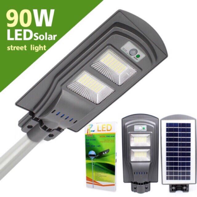 🚔ราคาพิเศษ+ส่งฟรี 💒ไฟโซล่าร์เซลล์ 90W~500W โคมไฟถนน+พร้อมรีโมท+พร้อมขายึดเสา ทั้งชุด คุ้ม️ Solar LED**90W 💒 มีเก็บปลายทาง
