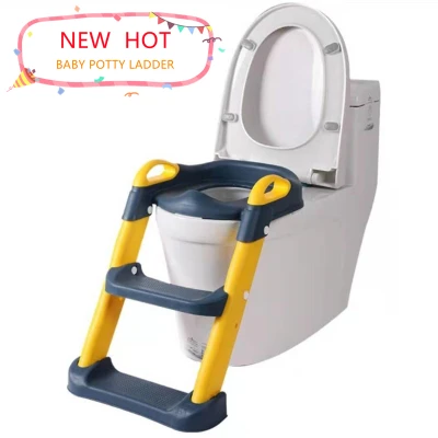 Folding Infant Potty Seat Urinal Backrest Training Chair With Step Stool Ladder For Baby Toddlers Boys Girls Safe Toilet Potties