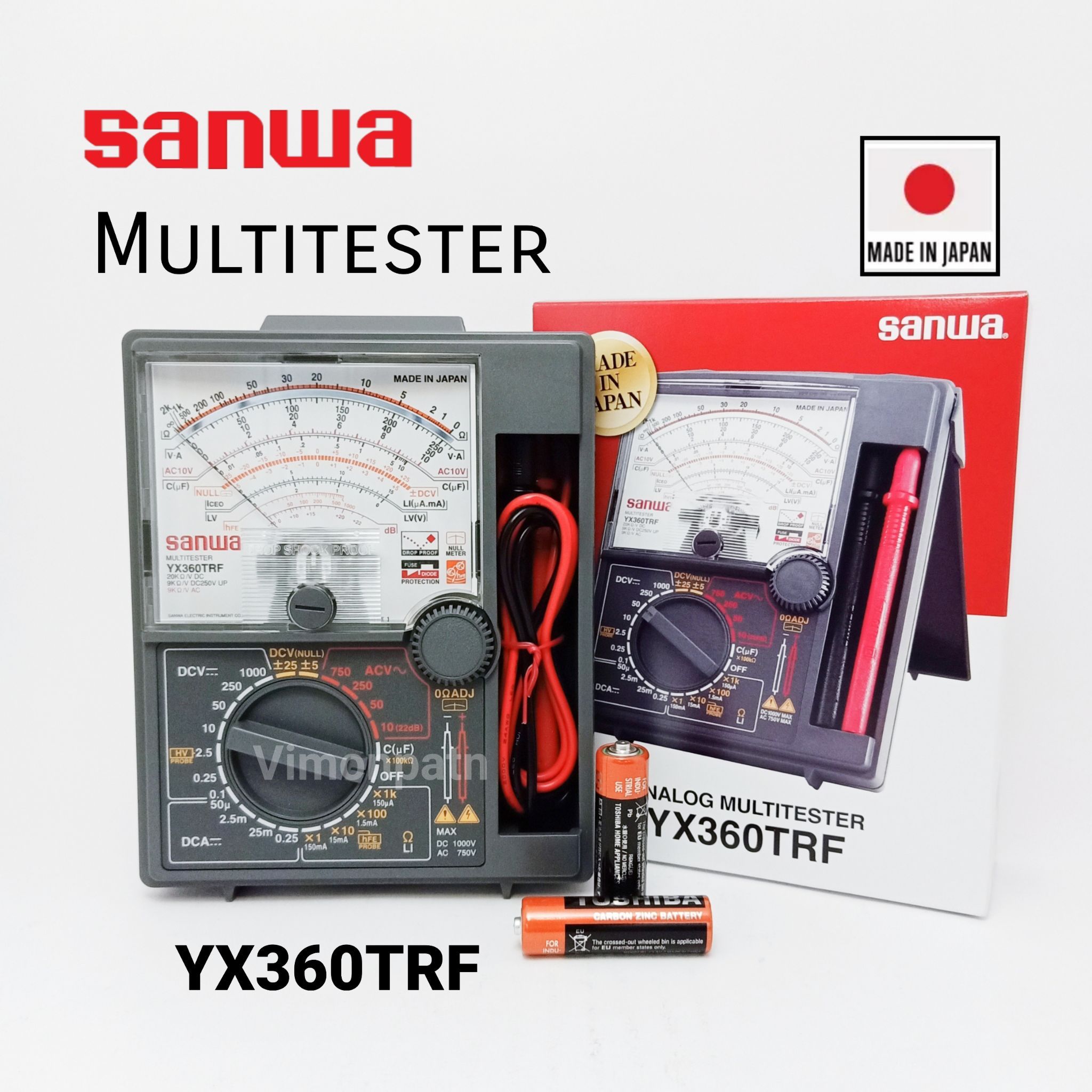 มัลติมิเตอร์ SANWA YX-360TRF มิเตอร์ 360TRF ของแท้ Made in Japan (สีเทา)