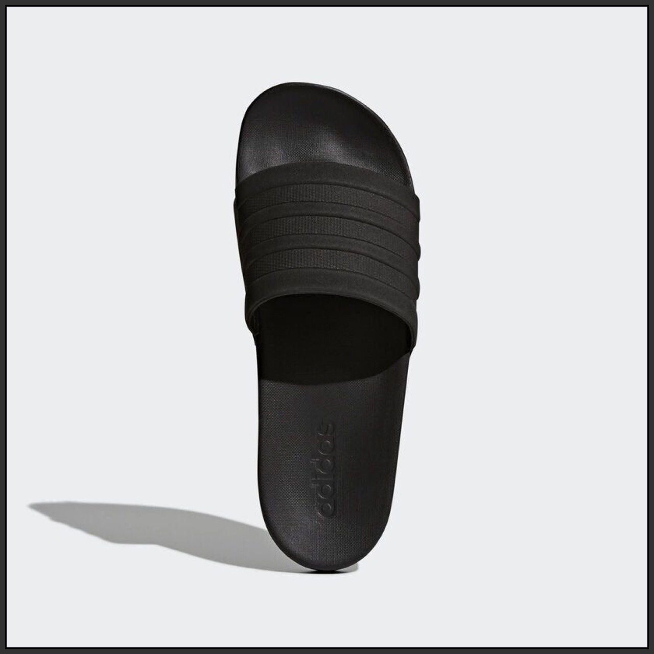 รองเท้าแตะพื้นนิ่ม adidas ADILETTE CLOUDFOAM สีดำ (ของแท้) สี ดำ สี ดำ